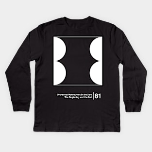 The Beginning and the End / Minimal Style Graphic Artwork Kids Long Sleeve T-Shirt